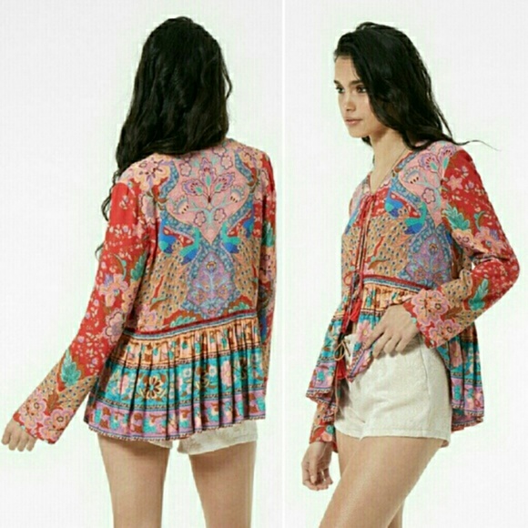 New spell designs lotus jacket ruby M peacock gyps - Picture 4 of 7